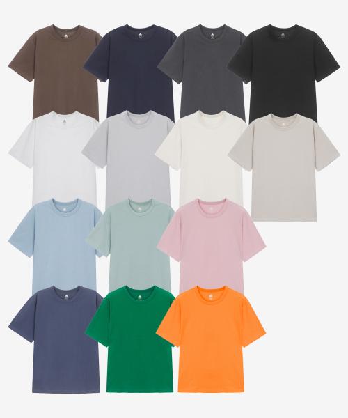[2PACK] UNI 면16수 릴렉스핏 반팔티셔츠 2팩(14컬러) LATS0109