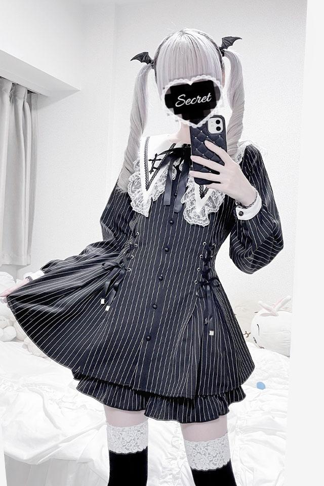 【MA*RS】【二点セット】スピンドル付きクロス刺繍セットアップ - BLK/ホワイト size-F-Ma*rs WebStore by LiLimPark