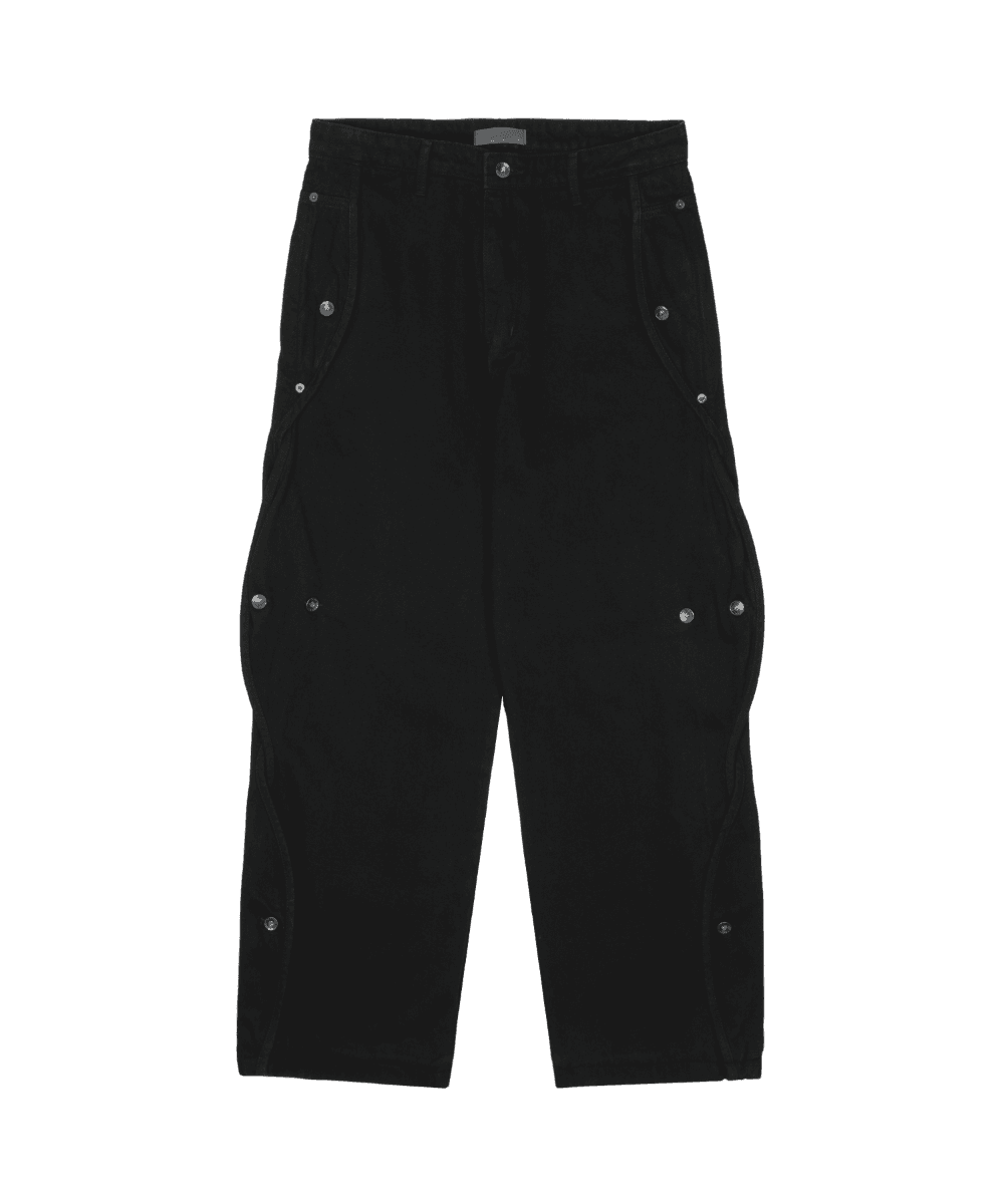 COTTON WAVE PANTS BLACK