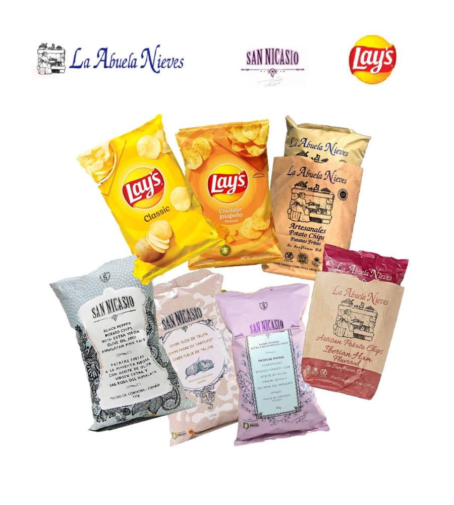 [맛있는 감자칩 7종 모음] 올리브오일 포테이토칩 산니카시오 라아부엘라니에베스 레이즈