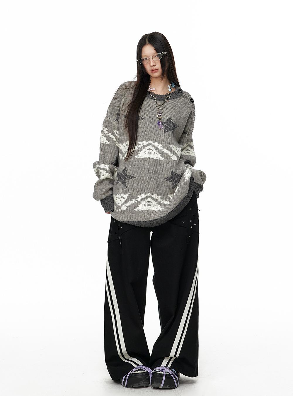Intercity Star Patch Wide Pants
