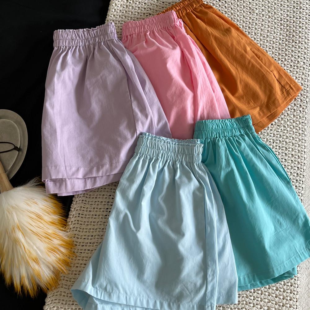 포켓 잠옷 반바지 여름 잠옷 바지 파자마 실내복