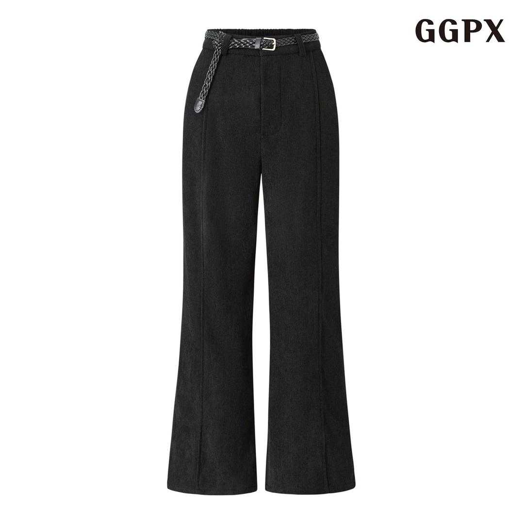 골덴 와이드 벨티드 하이웨스트 롱 팬츠 (GPDTA009D)