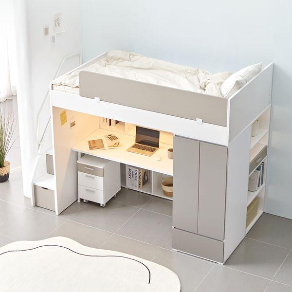 유드림 높은 성인 벙커침대 슈퍼싱글 프레임 수납침대