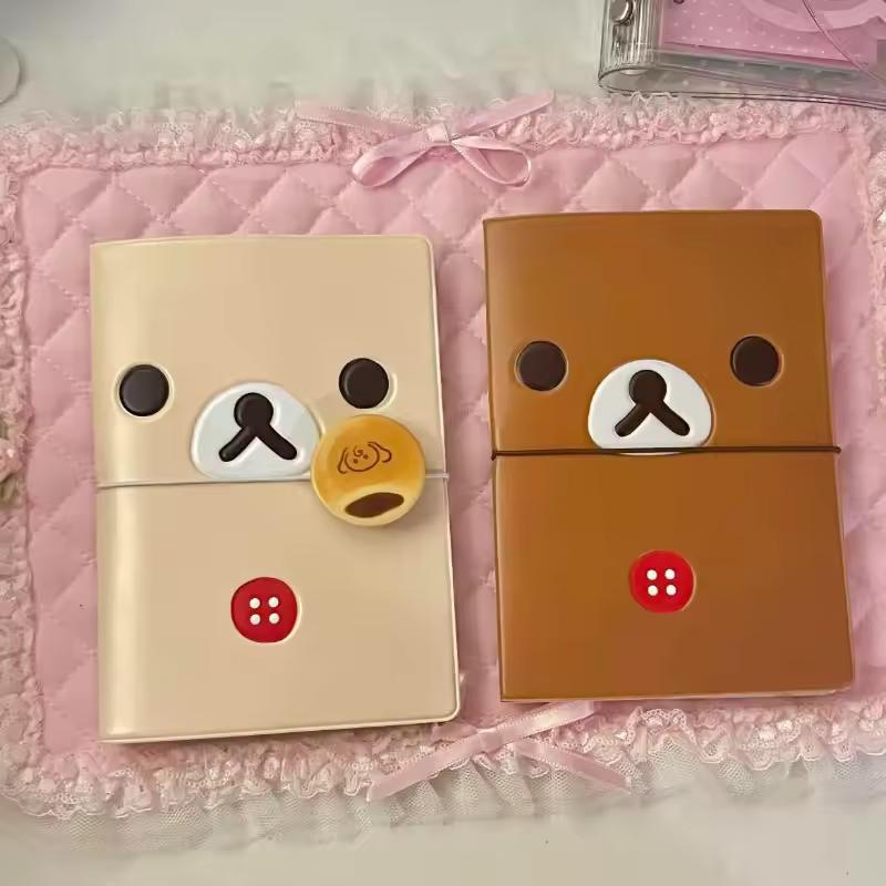 새로운 만화 리락쿠마 여권 보호 케이스 보관 도서 애니메이션 카와이 핸드 계정 Pu 인증서 다기능 카드 가방