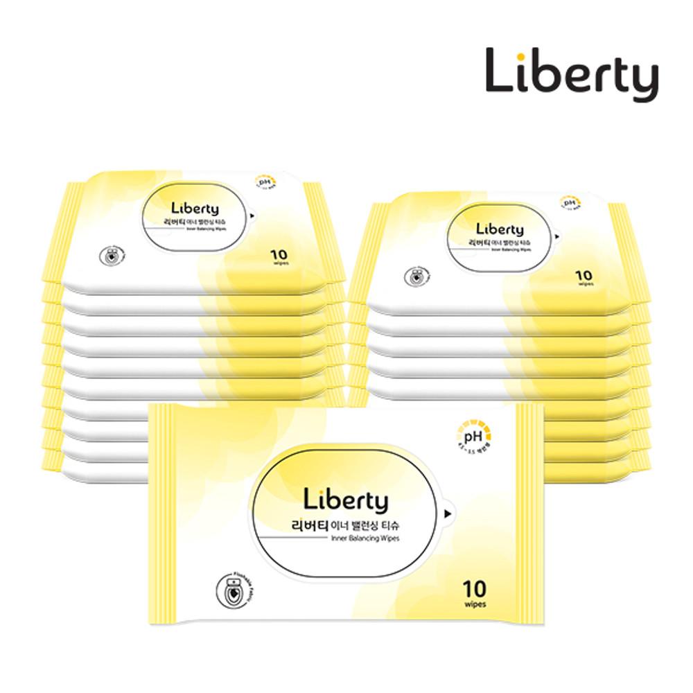 리버티 이너 밸런싱 티슈(생리티슈) 10매x20팩