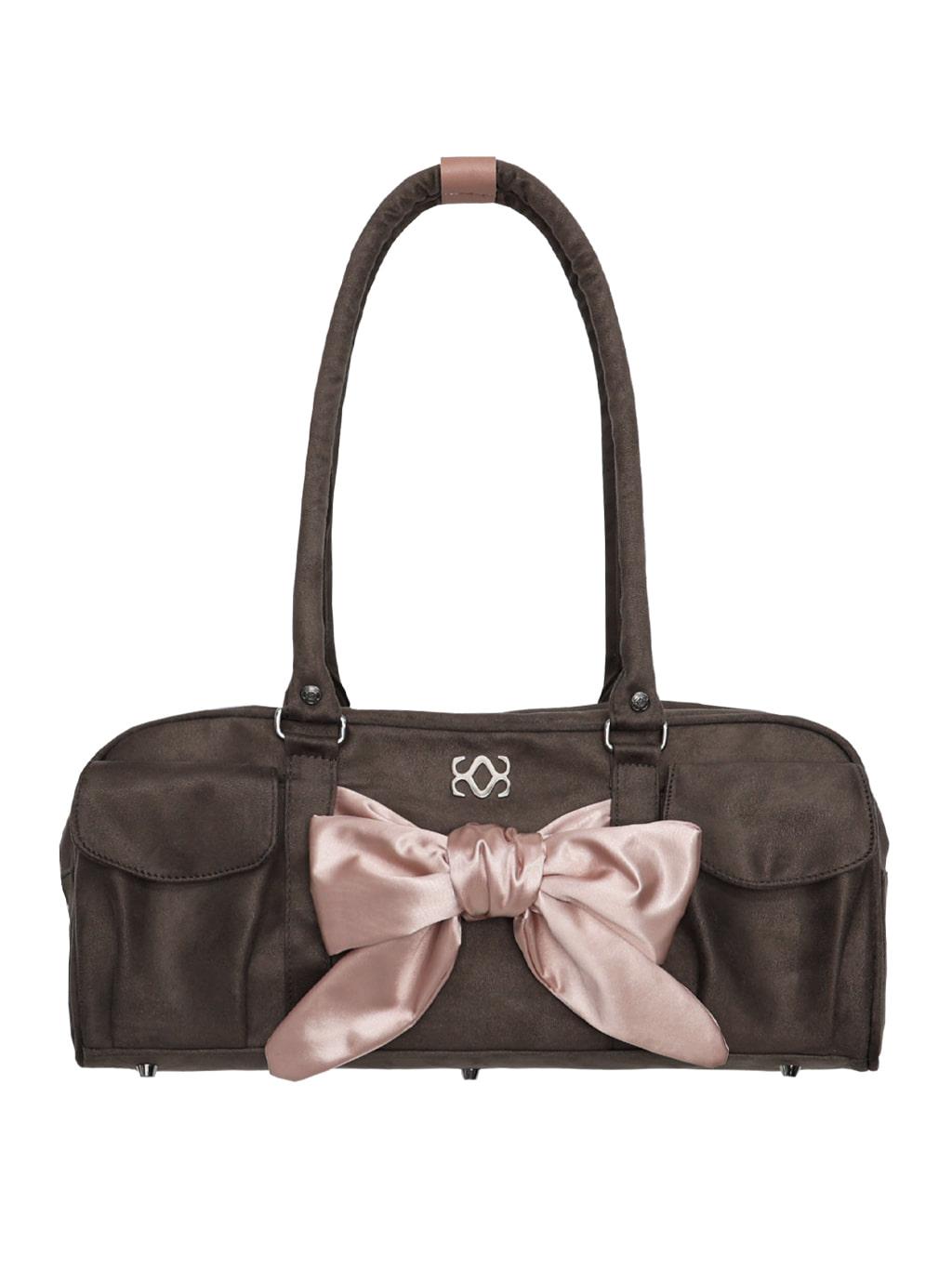 Bow Pottie Bag (Suede Taupe)