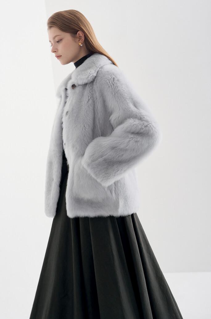 [LANVIN COLLECTION] 램스 퍼 리버서블 자켓