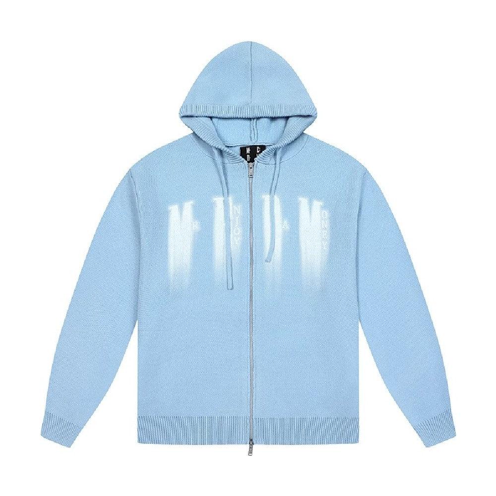 Motion Logo Zip-Up Hoodie - Light Blue / S
