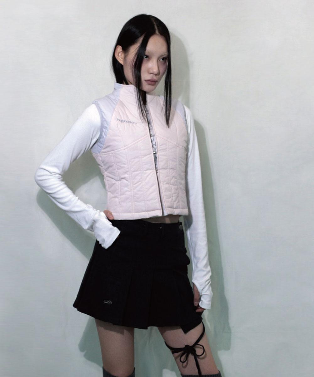 puffer vest (pink)