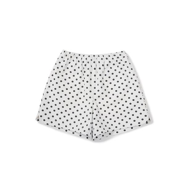 PAIRS DOT SHORTS WHITE