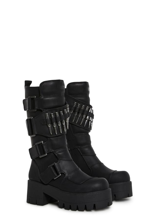 Warp Obsidian Combat Boot - BLACK / US 5