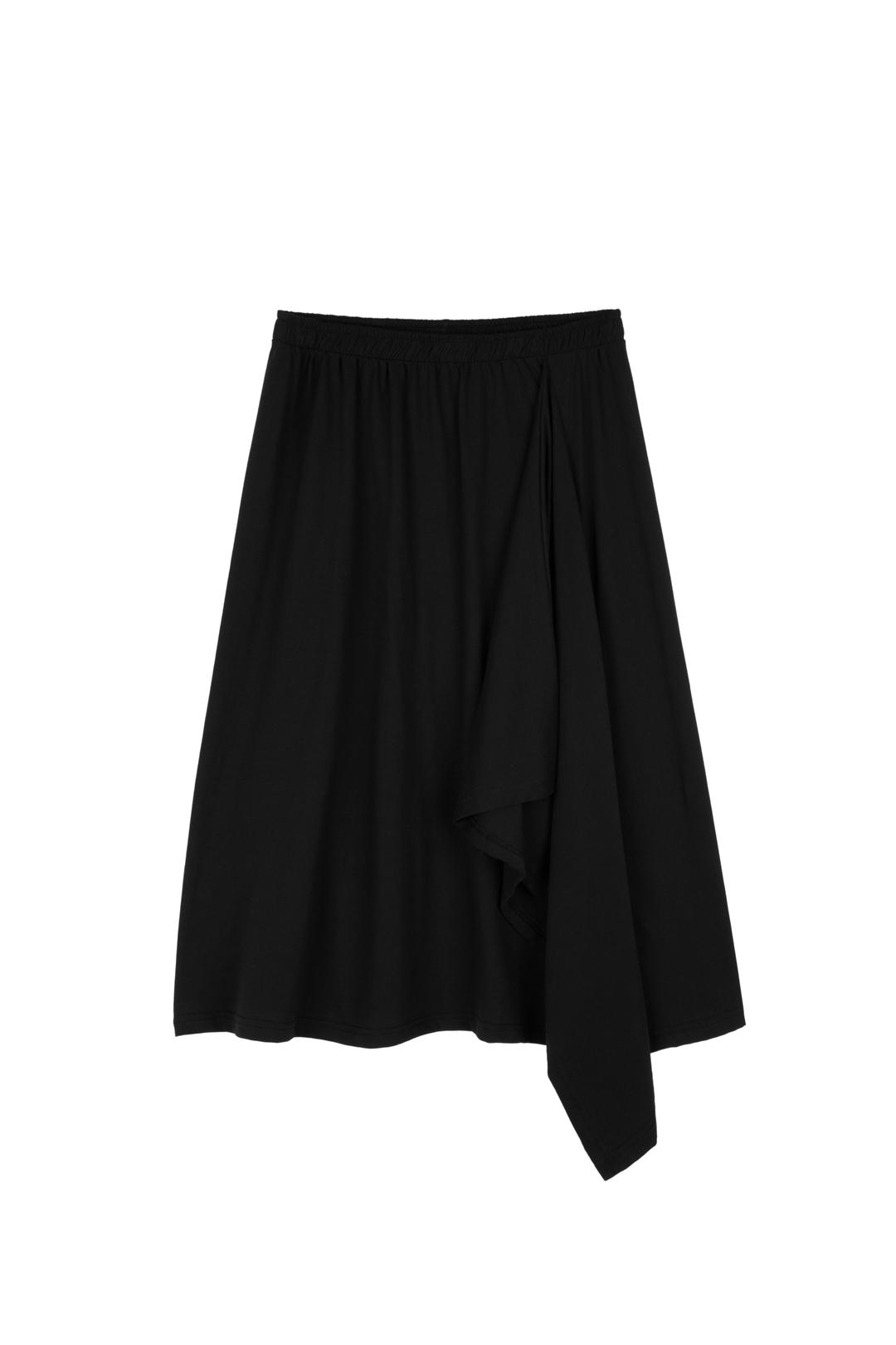 RESORT PLAIN SKIRT (BLACK)