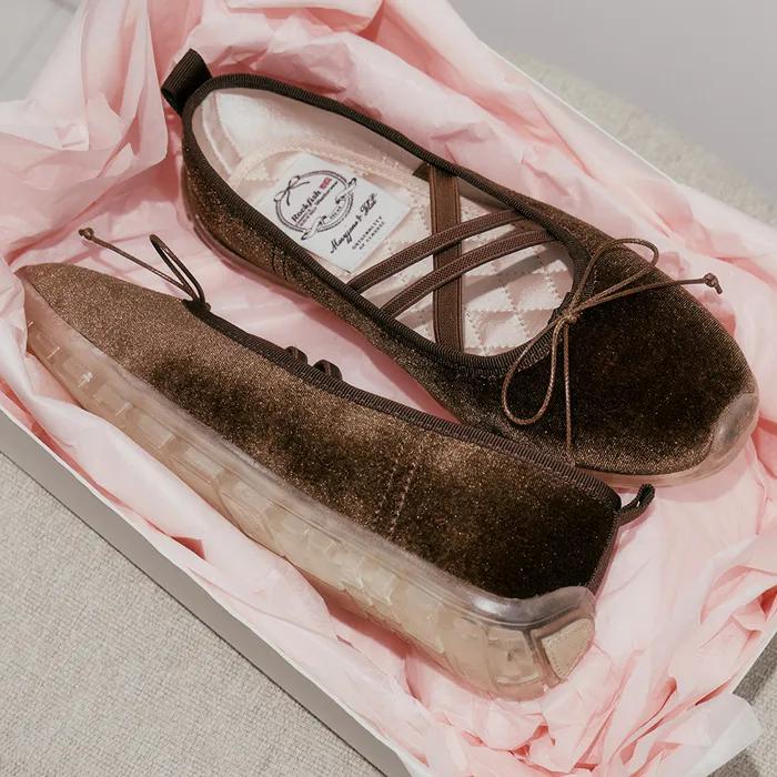 BELLA CROSS BANDING FLATS(PEBBLE SOLE) - 6 colors