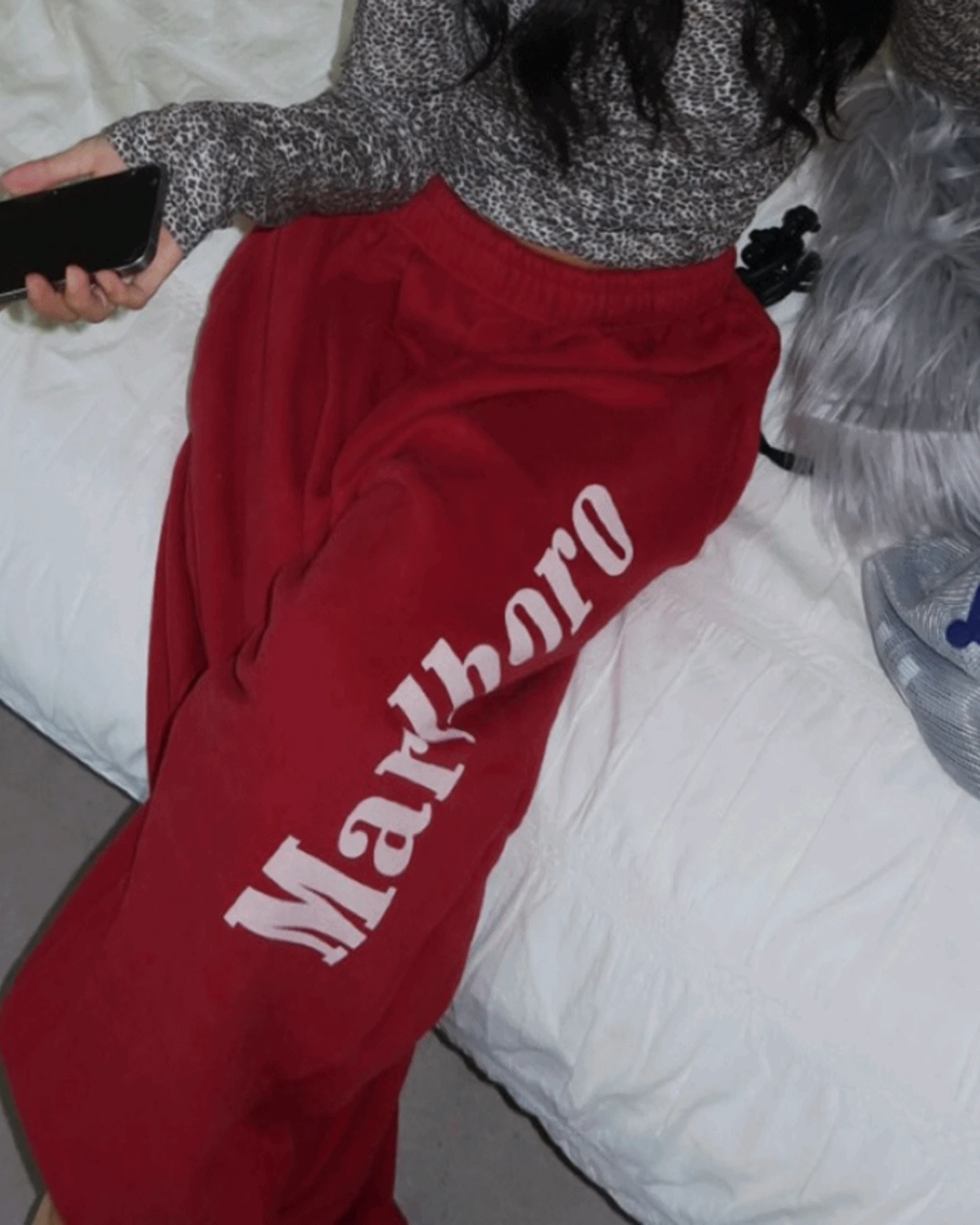 스모크 기모 조거팬츠