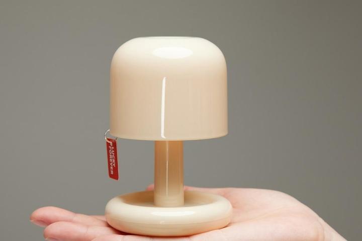 [해외] 모구 밀크글라스 미니 버섯램프 LED 무드등