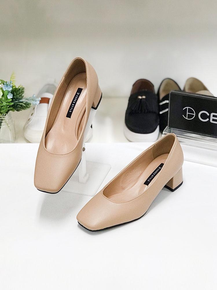 스퀘어 토우 여성 데일리 펌프스 힐 (4cm) CR97409CV2