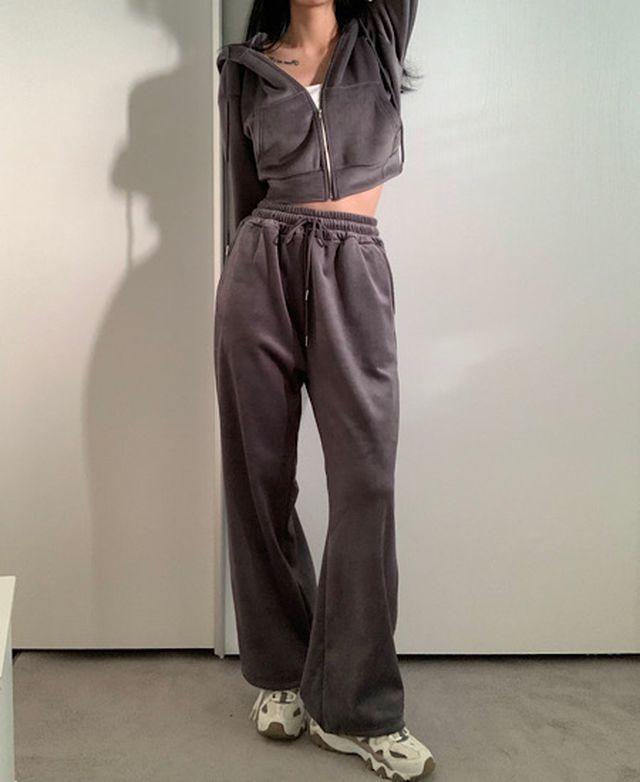[양기모안감/ 단품구매가능] 고퀄리티 보들보들 도톰한 벨벳 기모 후드집업 트레이닝 팬츠 조거팬츠 세트 추리닝 세트_레이즈영