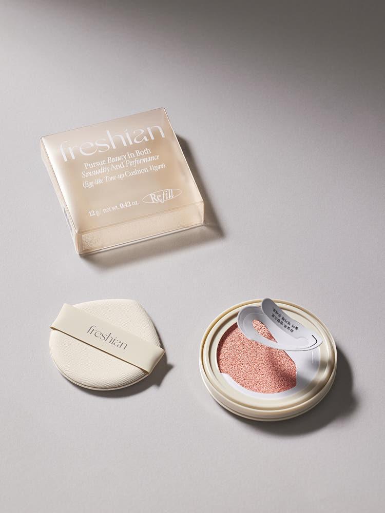 [프레시안] 에그라이크 톤업 쿠션 (비건) SPF33 PA++ (리필) 12 g