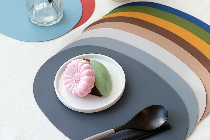 타원형 실리콘 방수 테이블 식탁매트 (12colors)