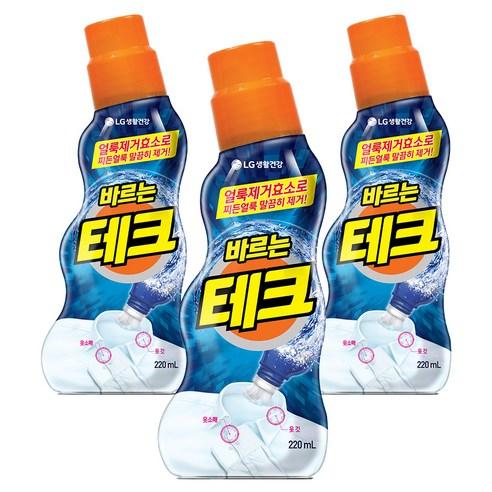 테크 바르는 얼룩제거제, 220ml, 3개 - 세탁세제류 | 쿠팡