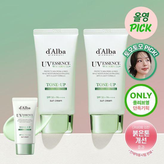 [3월올영픽/토모토모PICK] 달바 클린 티트리 리포좀 그린 톤업 선크림 듀오 기획 (50ml+50ml)