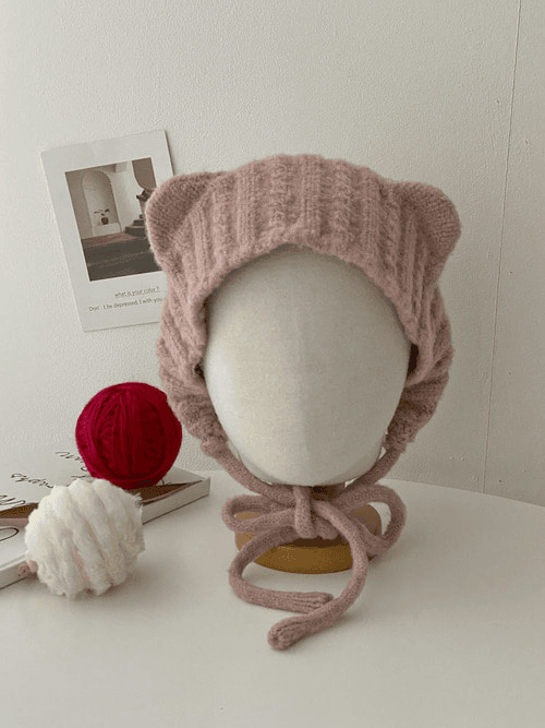 동글이 고양이귀 니트 귀도리 귀마개 6color