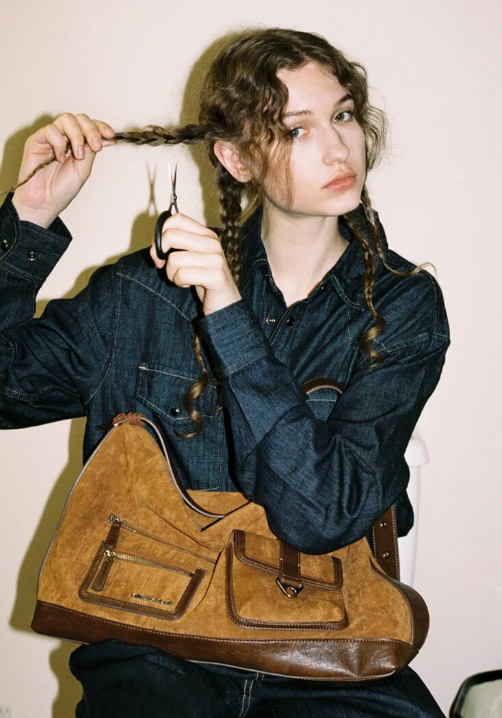 Cabinet Bag (suede brown)
