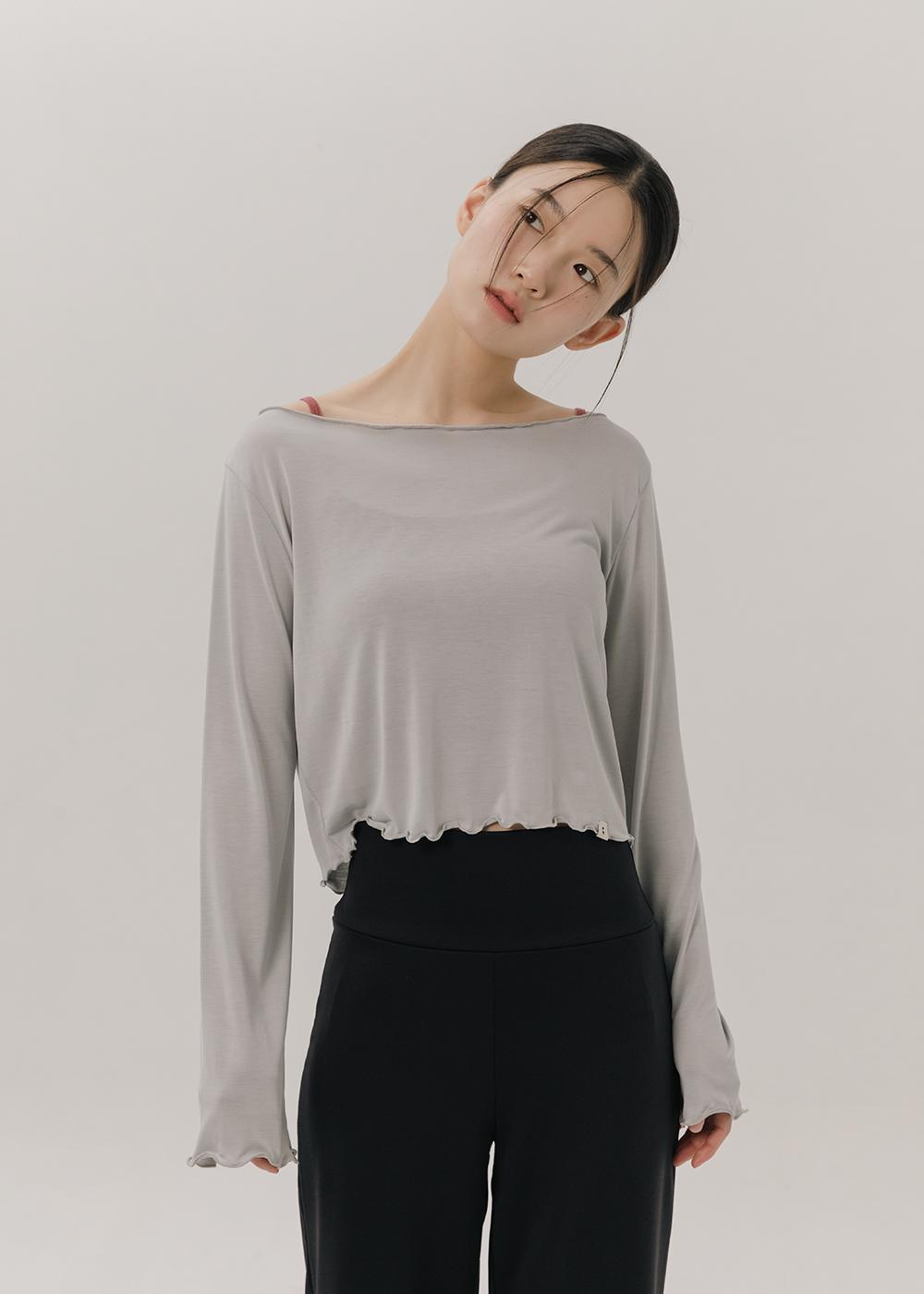 Frill boat neck cover up - 5colors