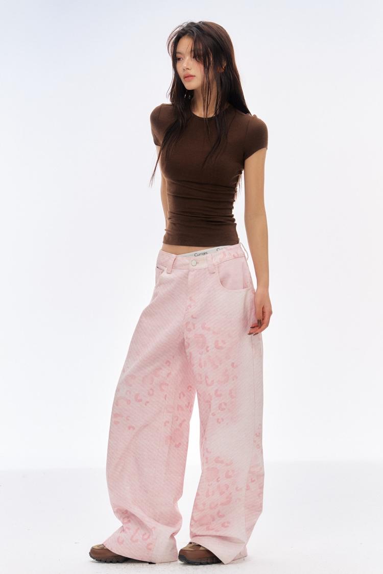 Curriges Leopard Stamp Wide Pants