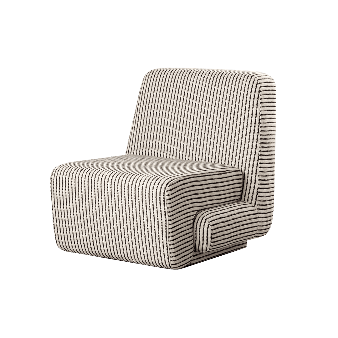 NUGU EASY CHAIR _ 블랙 스트라이프