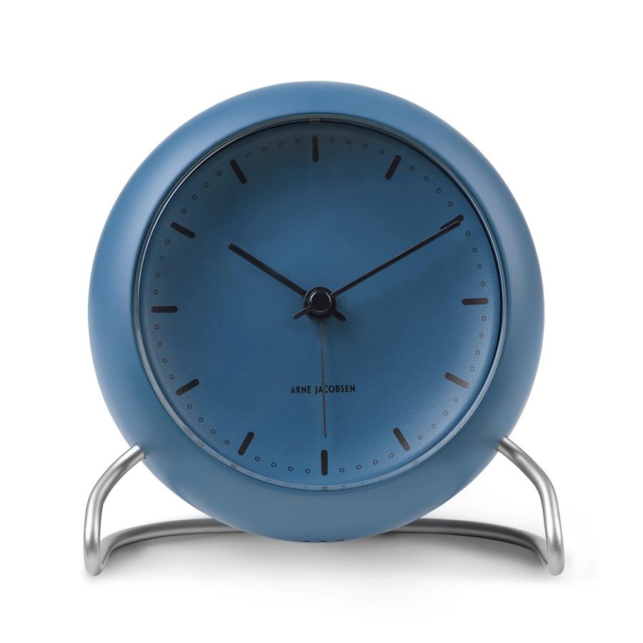 아르네 야콥센 정품시티홀 탁상 시계 스톤 블루