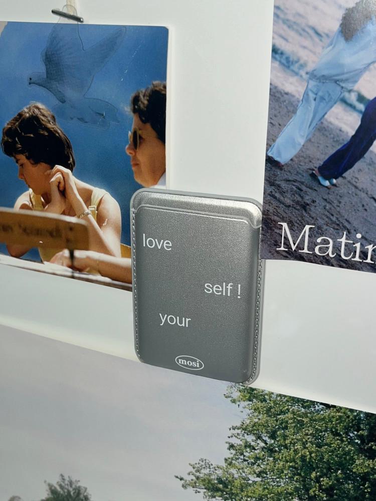 [모이시리즈] love yourself ! magsafe card case (s)