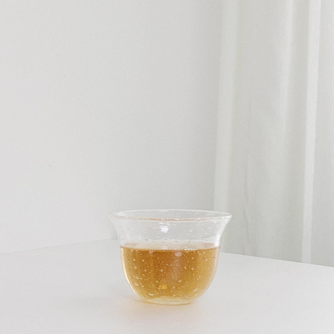 lpm handblown bubble glass bell bowl