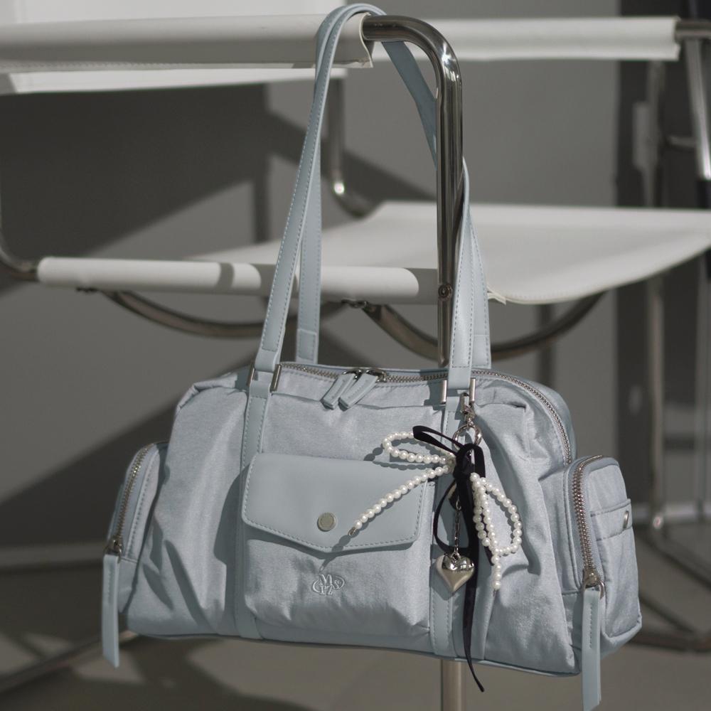 마스마룰즈 Lumi nylon shoulder bag_Fog blue