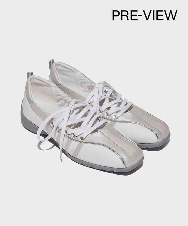 [04.02 런칭] BLISS LACEUP SNEAKERS - CREAM PEARL