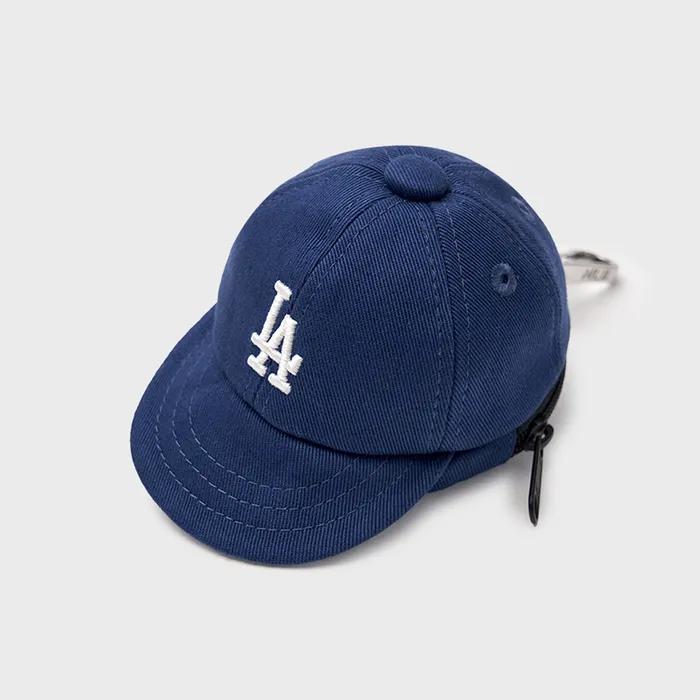 [MLB] 베이직 볼캡 파우치 키링 LA (Indigo)