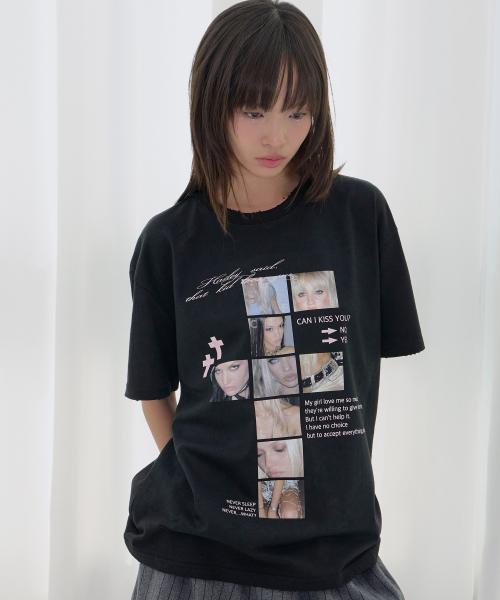 데미지 피어리스 티 (BLACK) F26QB050