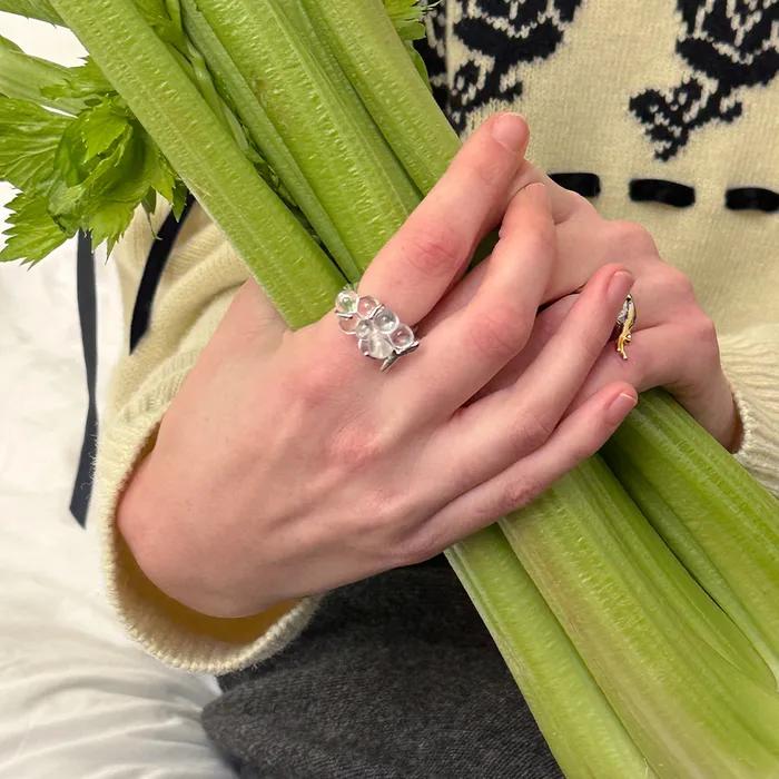 [3차 리오더] Clear Grape Ring (Silver)