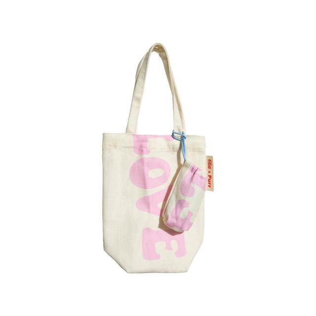 LOVE ME TENDER LOVE ME SWEET - CANVAS BAG WITH POOP BAG