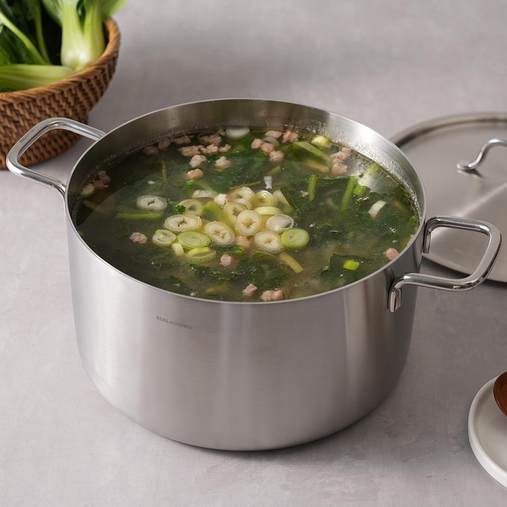 [에델코첸] 통3중 올데이 곰솥냄비 24cm (사틴)