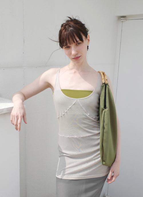 tencel beige sleeveless