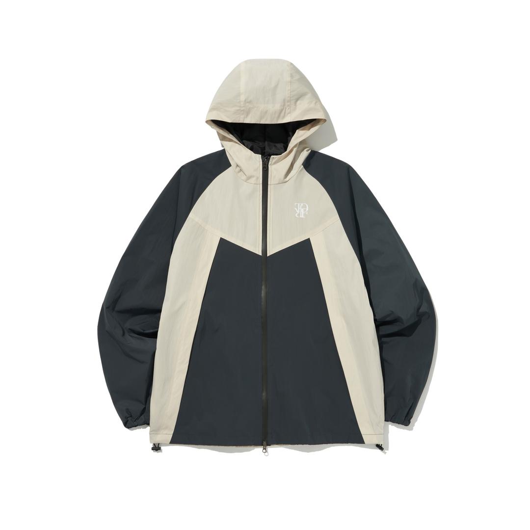 [자체제작] 토프 남여공용 나일론 방수 지퍼 윈드브레이커 2color