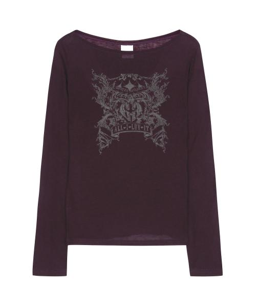 GRAPHIC SHEER MESH TOP_PU