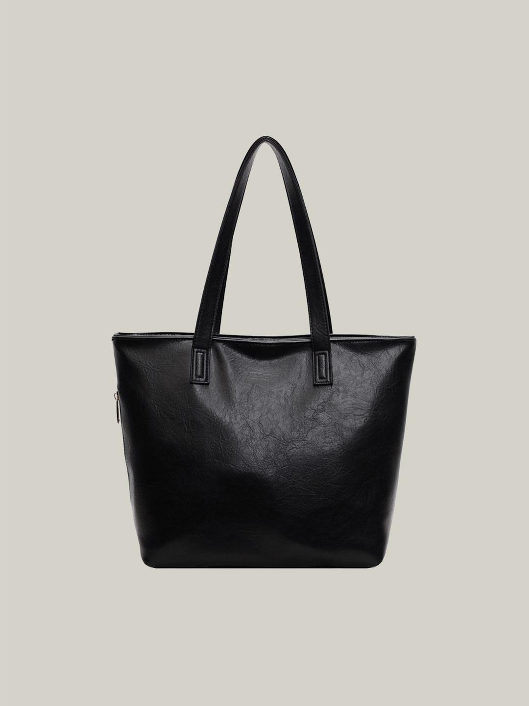 (당일배송) Leather Shoulder Bag_Black