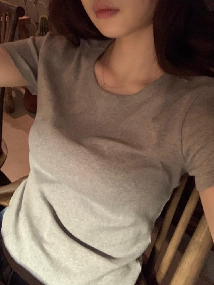 [당일] ounce 온스 샌더티셔츠 코튼 베이직 기본 반팔 티  (4colors)