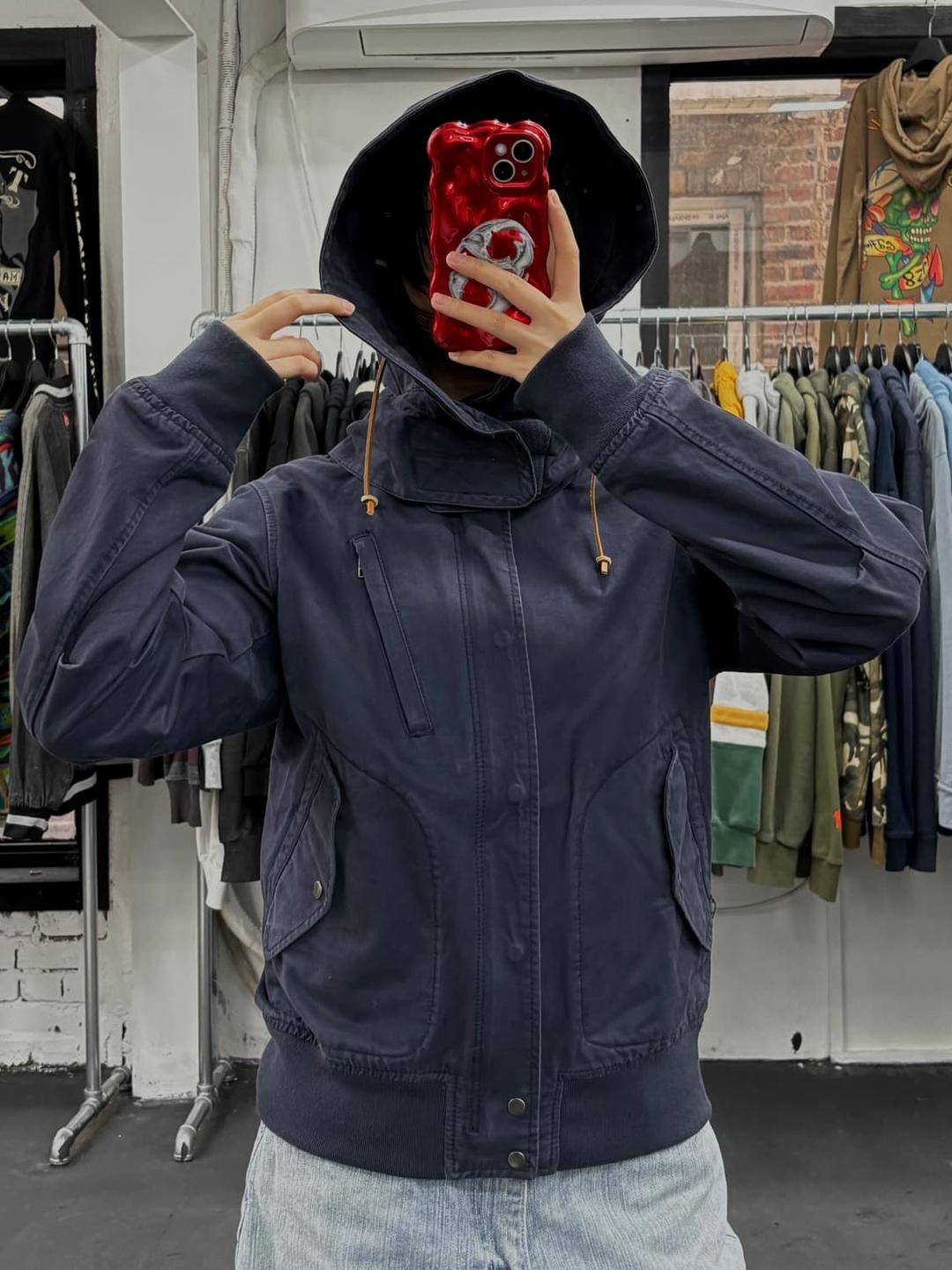 Beams 빔즈 후드 코튼 봄버 자켓 | 후루츠패밀리