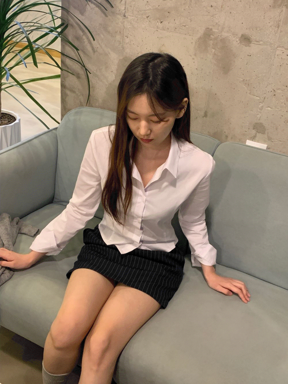 커브 라인 셔츠