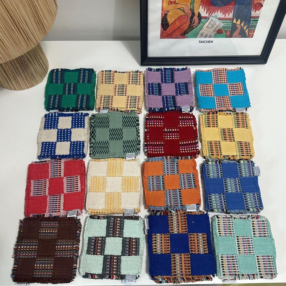 WSDO  네팔 직조 티코스터 컵받침