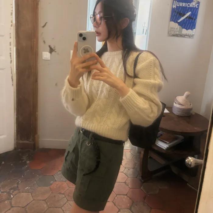 Taren Cotton Shorts_Khaki